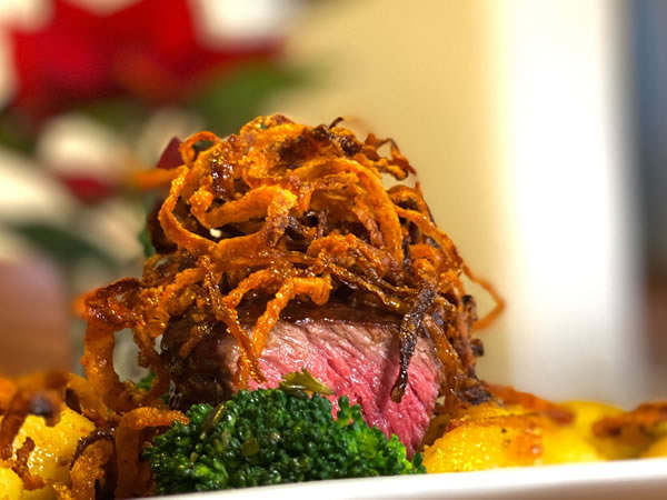 Roastbeef mit Röstzwiebeln - Roastbeef mit Röstzwiebeln -