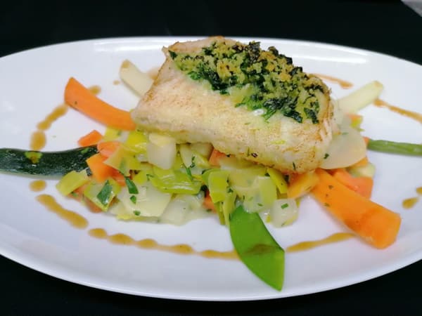 Kabeljau mit Bärlauch-Kruste - 